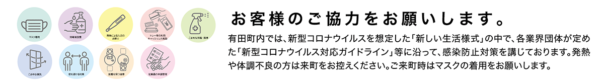 お客様のご協力をお願いします。