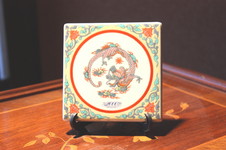 龍絵陶板　(10cm×10cm)