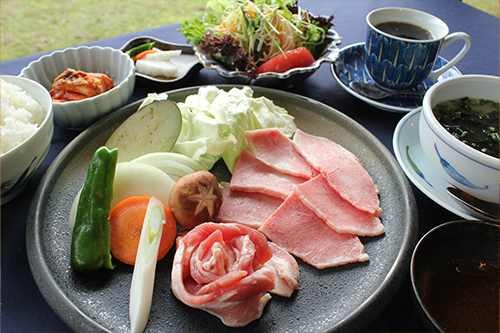 秋の豚しゃぶランチ